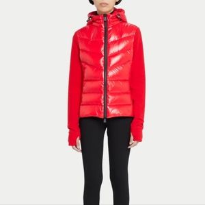 Moncler Grenoble Quilted Padded Power Down & Fleece Hooded Cardigan XS